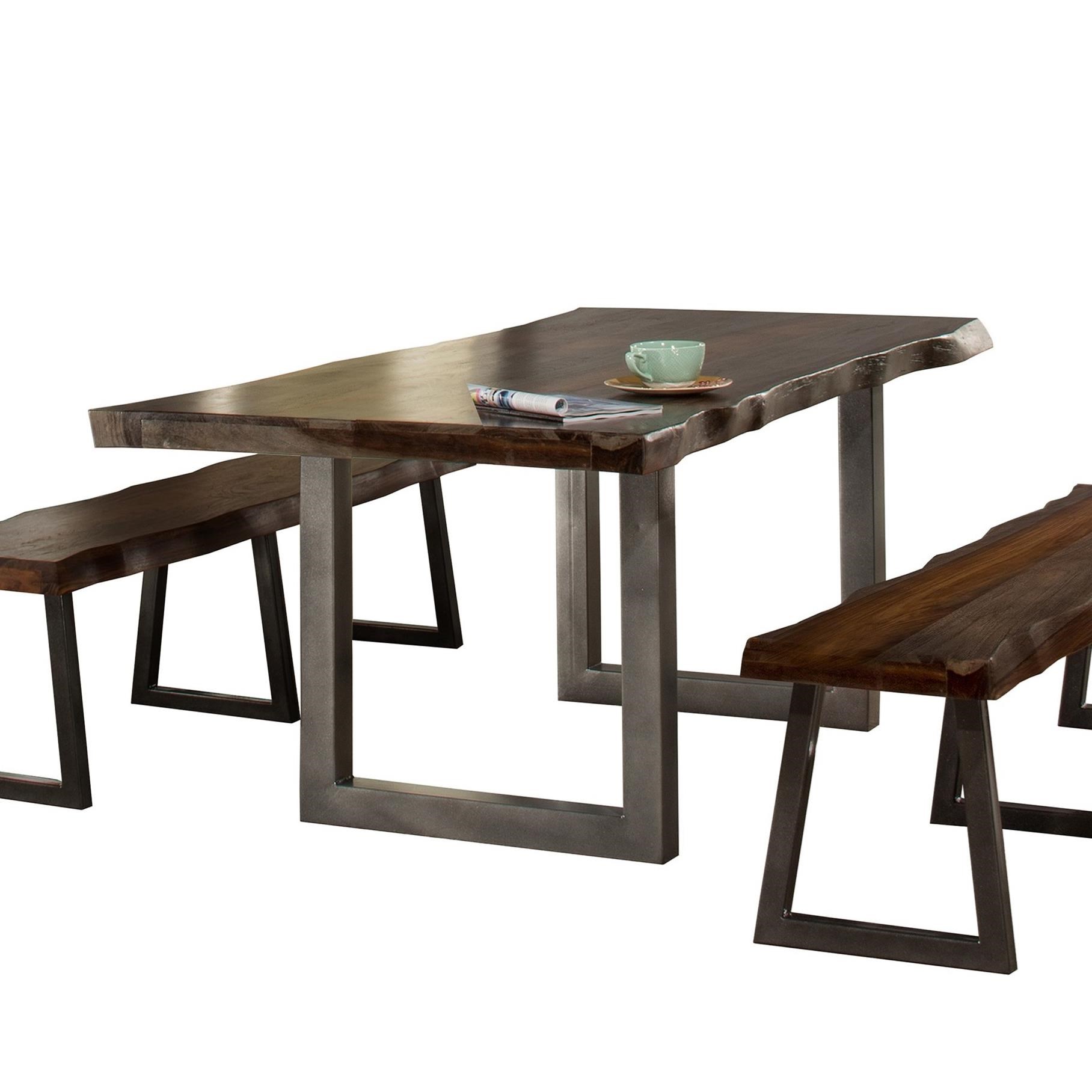 Hillsdale Emerson Natural Sheesham Wood Rectangular Dining Table